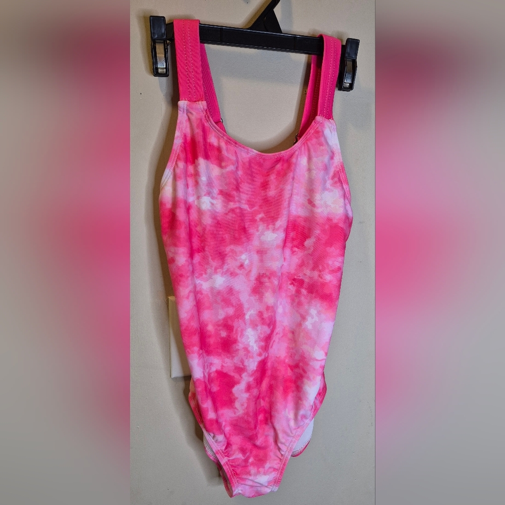 Kids Pink Tie Dye Swimwear